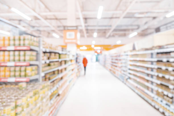 istock Blurred background-abstract blur shopping mall store interior. 1023885778