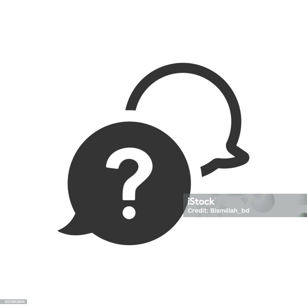 Question and answer icon Icon Symbol stock vector