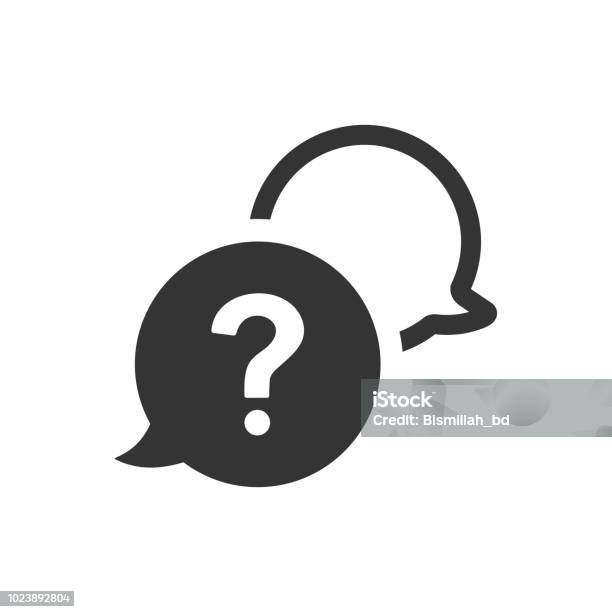 Question And Answer Icon Stock Illustration - Download Image Now - Icon Symbol, Question Mark, Asking