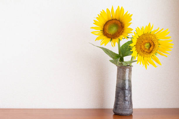 istock Sunflower flower decorated with vase 1023914878