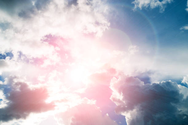 istock Morning sun light orange hot zone. 1023919580