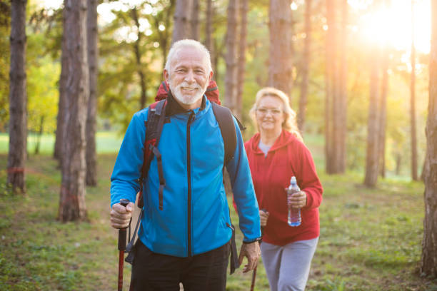 istock Senior couple hiking 1023923266