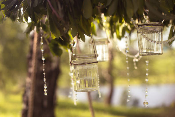 istock Eco-friendly crumbling of leaves and glassware. 1023928200
