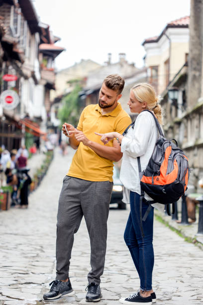 istock Young couple traveling. 1023930814