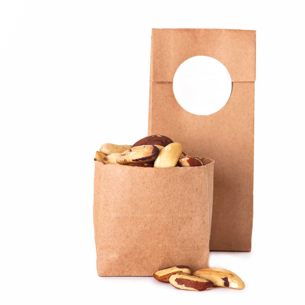 istock Brazilian nut  in the craft package. 1023933920