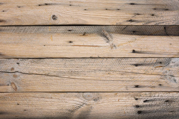 distressed weathered wood texture - knotted wood imagens e fotografias de stock