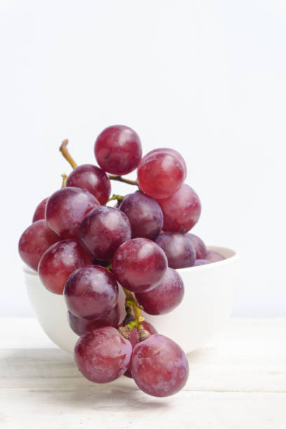 istock Close up of white grape bowl. 1023950806