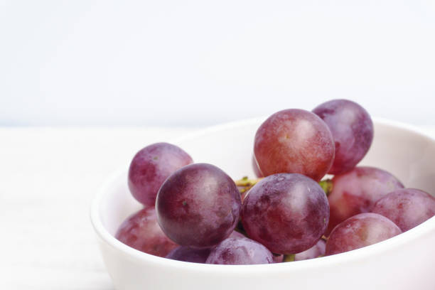 istock Close up of white grape bowl. 1023950814