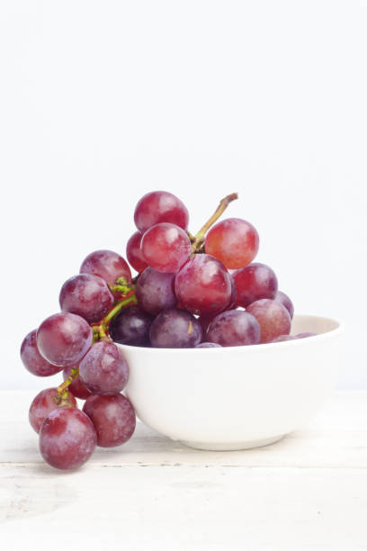 istock Close up of white grape bowl. 1023950980