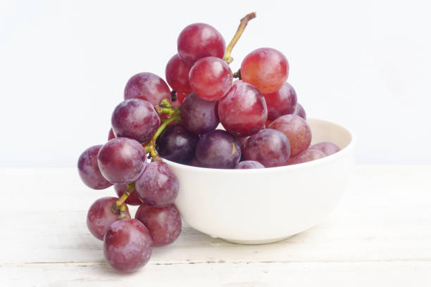 istock Close up of white grape bowl. 1023951016