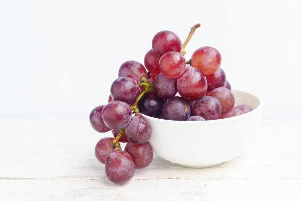 istock Close up of white grape bowl. 1023951130