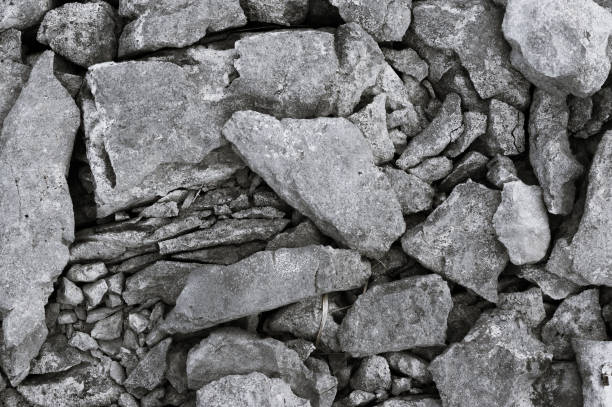 Detail of old stones eroded by the passage of time
