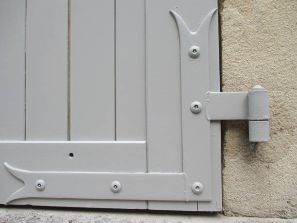 istock Wooden shutter and hinge  Outdoor shot 1023963546