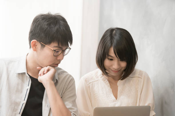 istock the girl is talking to man. 1023964004