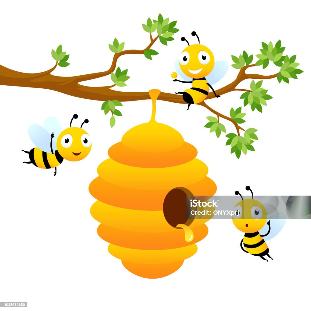 Bee Characters Vector Cartoon Mascot Design Isolated Stock Illustration -  Download Image Now - iStock