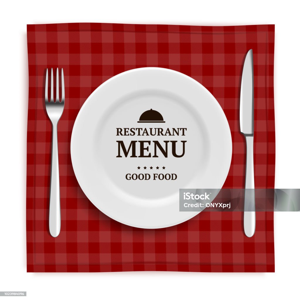 Thực Đơn Nhà Hàng Thực Tế Menu Mẫu Với Hình Minh Họa Của Bộ Đồ Ăn ...