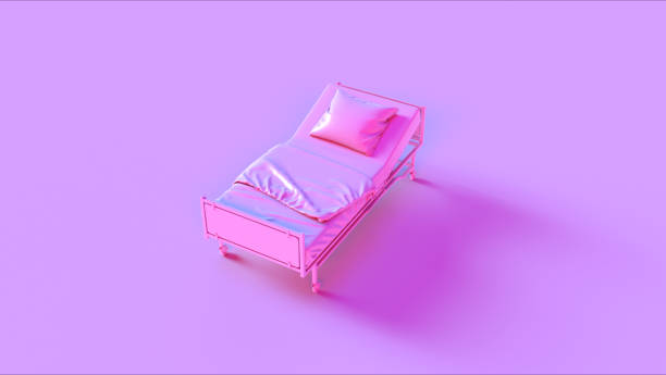 istock Pink Hospital Bed 1023987644