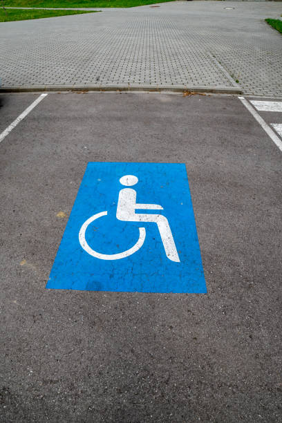 istock Parking space wheelchair user 1023987858