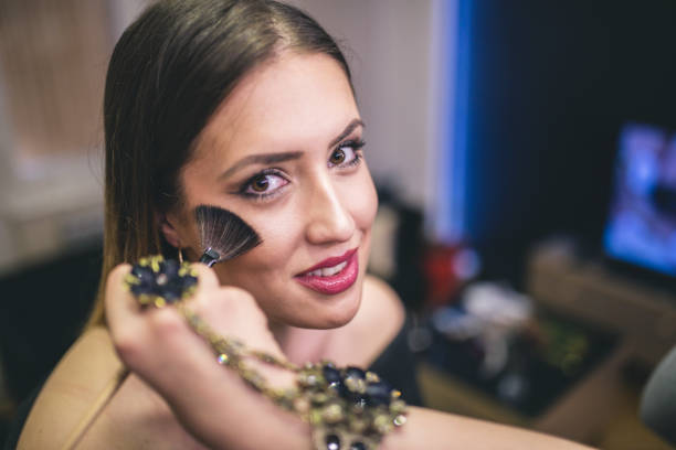istock Make-up artist work on her friend. 1023987862