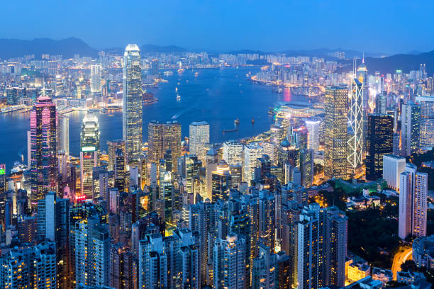 istock Hong Kong night view 1023988234