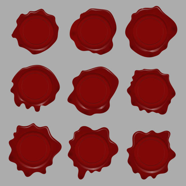 istock Set of wax seal signs. Design element or poster, greeting card, banner, flyer, decoration. 1023995682