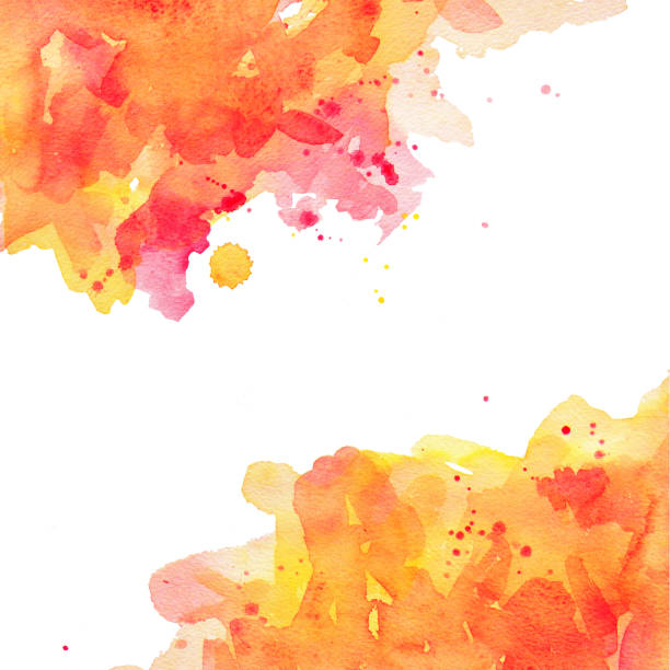 istock frame from watercolor spots yellow and orange 1024008994