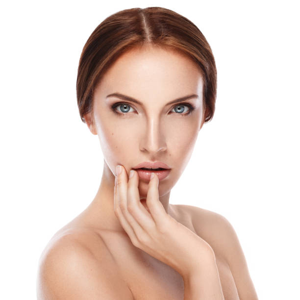 istock Beautiful woman with perfect face 1024024232