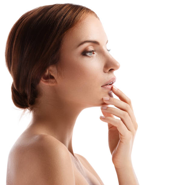istock Beautiful woman with perfect face 1024024258