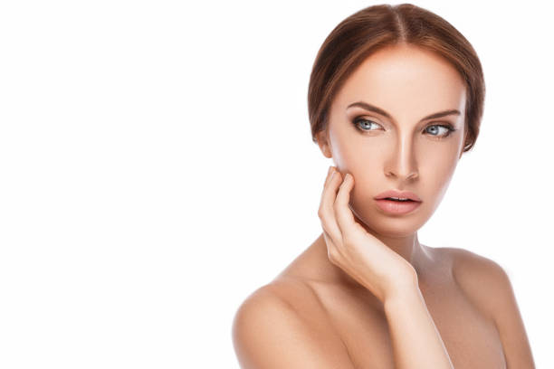 istock Beautiful woman on white background 1024024844