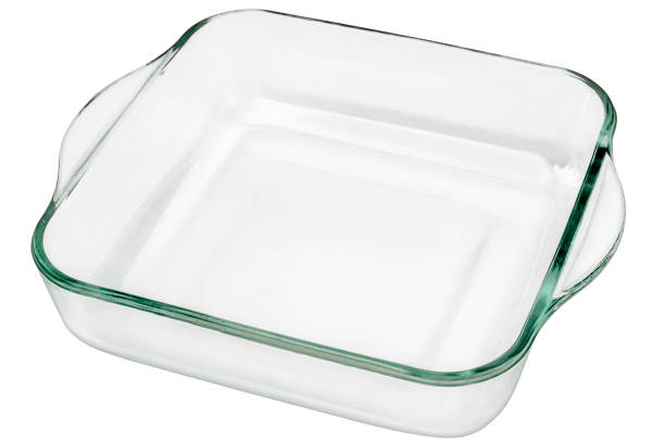 istock Rounded Square Heath Resistant Glass Casserole Baking Dish Isolated on White Background 1024026990
