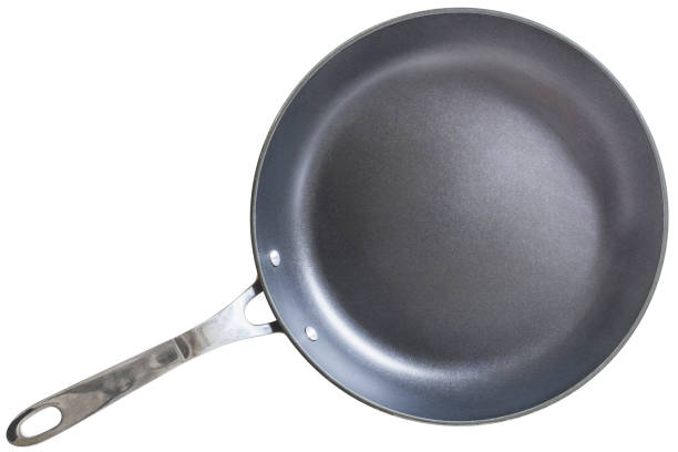 istock Old Heavy Duty Frying Pan Isolated on White Background 1024029674