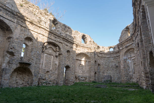 istock Ruins of church destroyed by earthquake 1024034056