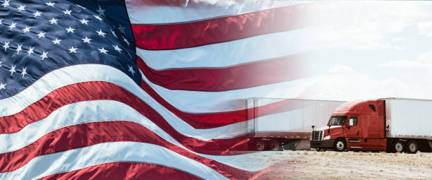 istock truck with us flag for national day 1024039780