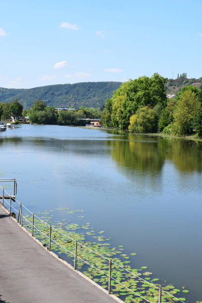 istock river Lahn in old spa town 'Bad Ems' 1024048078