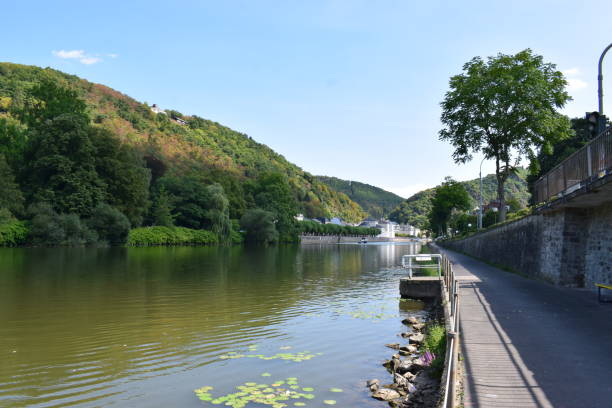 istock river Lahn in old spa town 'Bad Ems' 1024049262