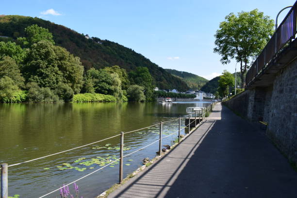 istock river Lahn in old spa town 'Bad Ems' 1024052652