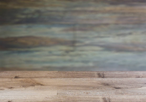 istock Background with empty wooden table. Flooring Texture of timbered board. Closeup. 1024055572