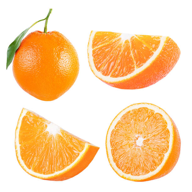 istock Collection of orange isolated on white background 1024055920