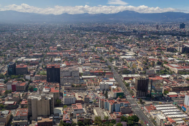 メキシコシティ バレーの空撮 - mexico world trade center ストックフォトと画像