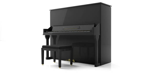 istock Piano isolated on white background. 3d illustration 1024064858