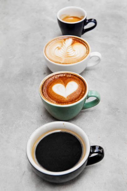 istock Closeup of various hot coffee 1024070532