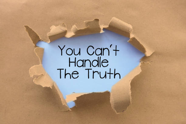 istock You can't handle the truth saying behind torn brown paper or cardboard 1024072664