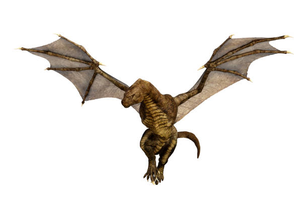 istock 3D illustration fairy tale dragon on white 1024078462