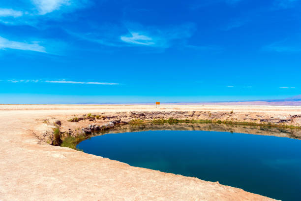 istock Landscape in Atacama desert, Salt Lake, Chile. Copy space for text. 1024081596