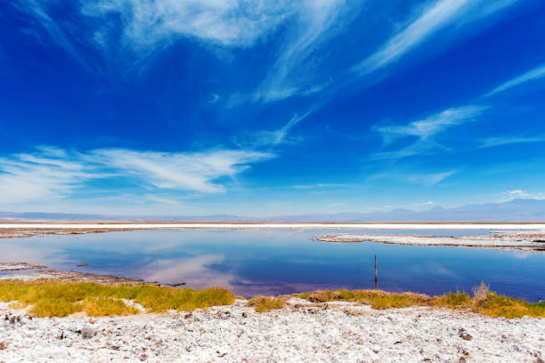 istock Landscape in Atacama desert, Salt Lake, Chile. Copy space for text. 1024082272