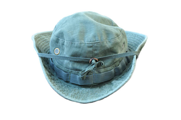 istock Green military boonie hat 1024102390