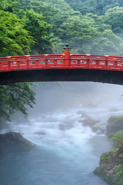 istock beautiful shinkyo bridge at Nikko, Japan 1024106166