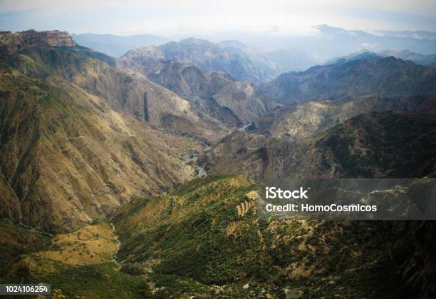 Panorama View To Adi Alauti Canyon In Eritrean Highlands Qohaito Eritrea Stock Photo - Download Image Now