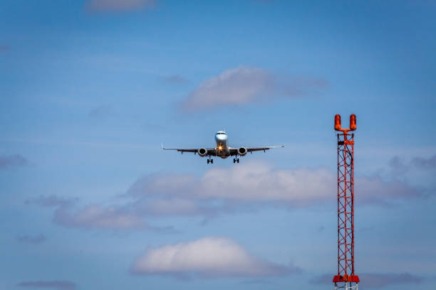istock Large jetliner airplane coming in for landing. 1024110320