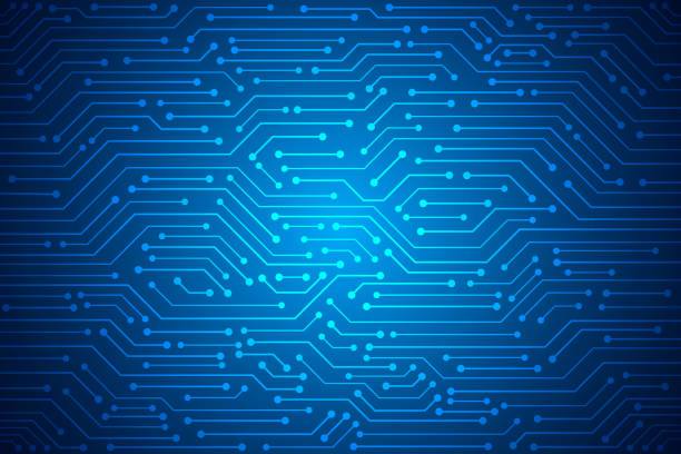 Abstract Technology Background , blue circuit board pattern Abstract Technology Background , blue circuit board pattern motor racing track stock illustrations